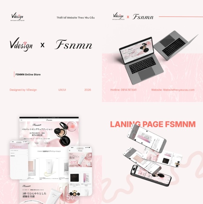 Landing Page FSNMN Online Store by VDesign