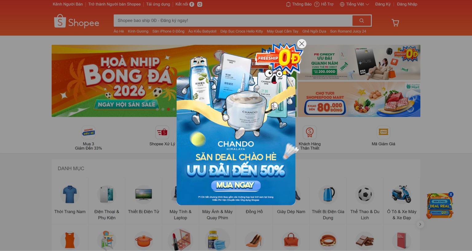 Phân loại Popup trên website xuất hiện theo vị trí
