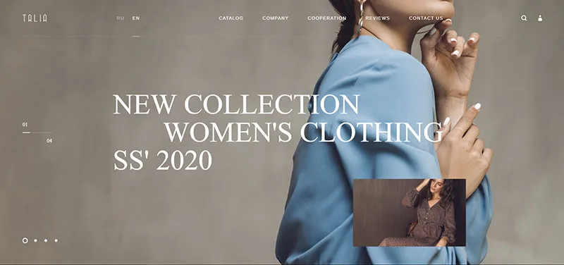 Thiết kế bắt mắt là điểm mạnh cho các website với ít nội dung