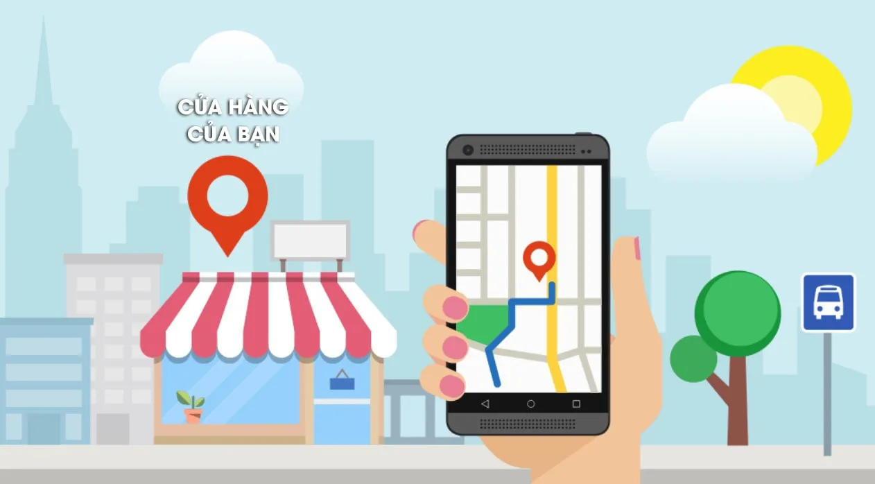 Khách hàng sẽ dễ dàng tìm thấy cửa hàng khi truy cập internet