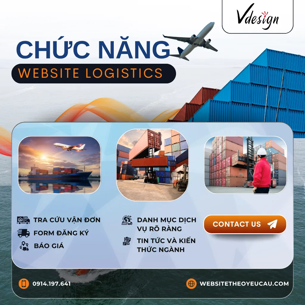 Một số chức năng quan trọng của website logistics
