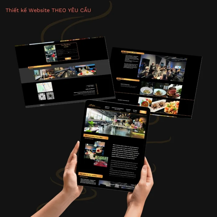 Dự Án Website After Kitchen & Wine Restaurant