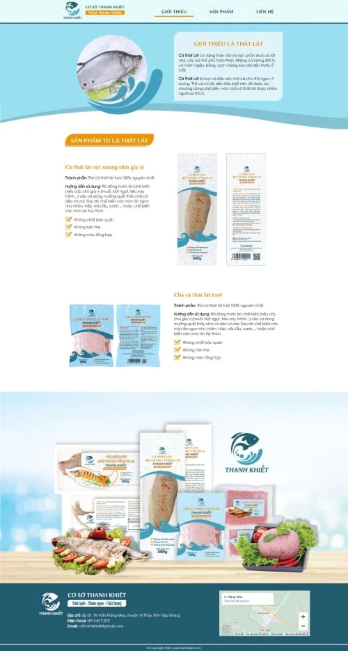 Thiết kế website Cơ sở Thanh Khiết