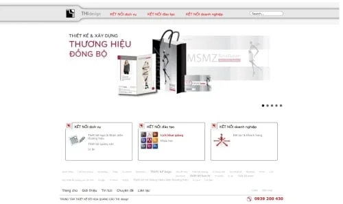Thiết kế website trung tâm đồ họa Kết Nối Ý Tưởng