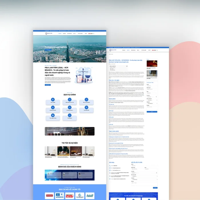 Dự Án Website M&A LAW FIRM
