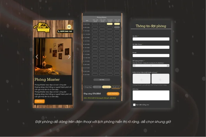 Dự Án Website VENUS HOMESTAYS